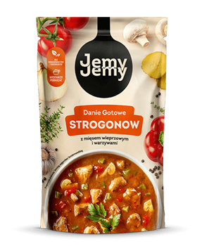 Strogonow z mięsem wieprzowym i warzywami