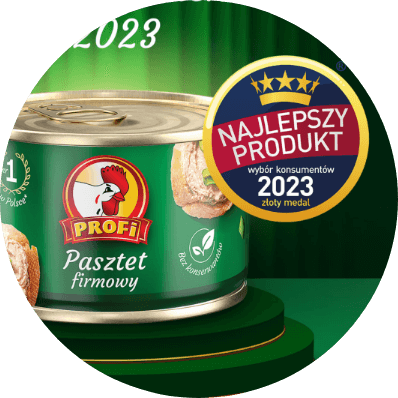 Mamy to! Linia pasztetów Profi w metalowej puszce 160 g z tytułem „Najlepszy Produkt - Wybór Konsumentów 2023”.