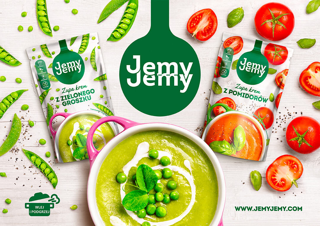 Just one year after its debut, the JemyJemy brand became the market leader in ambient soups in Poland, with a share of 44.1%*